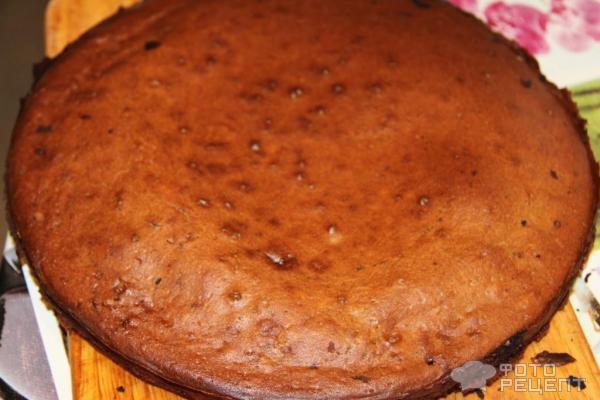 Домашний торт с черносливом и грецкими орехами фото