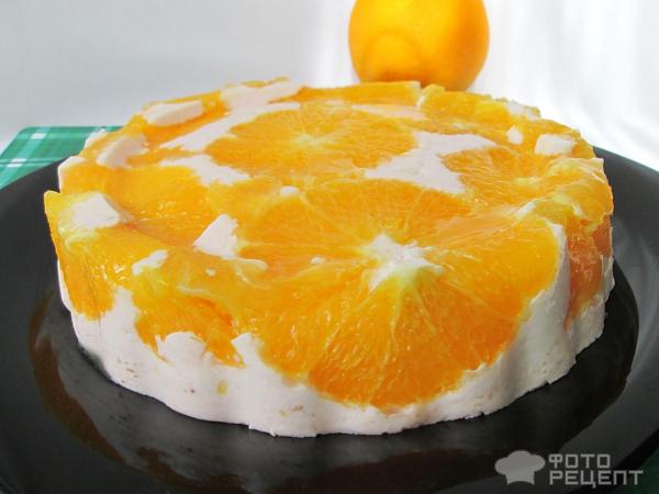 Клюквенно-апельсиновый десерт фото