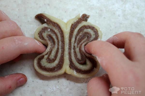 Шоколадное печенье Бабочки фото