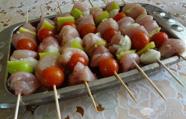 Шашлык из курицы фото