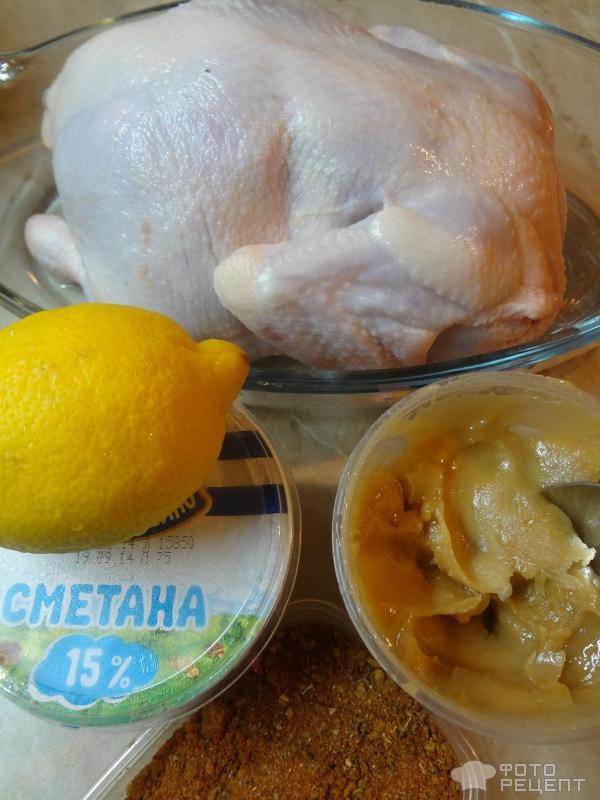 Курица в лимонно-медовом соусе фото