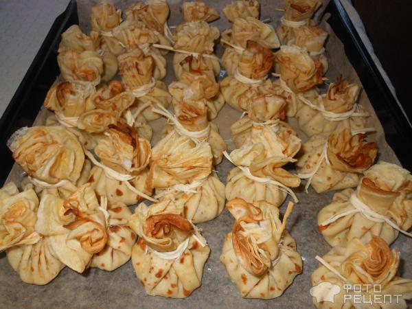 Блинные мешочки фото