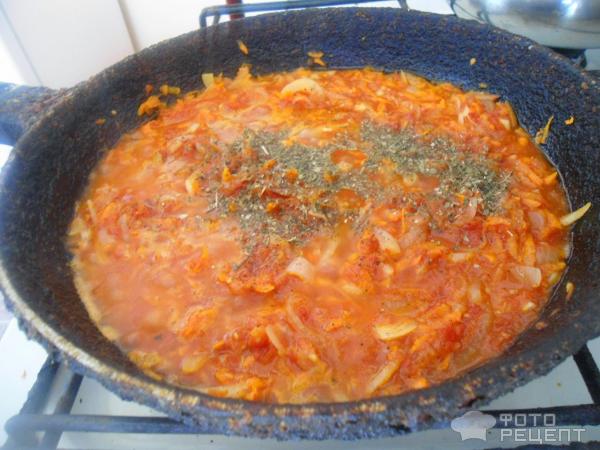 Баклажаны с томатно-овощной заправкой фото