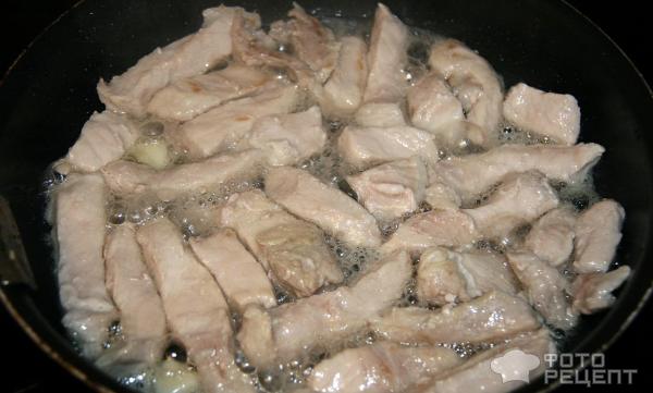 Свинина с кабачками в соевом соусе фото