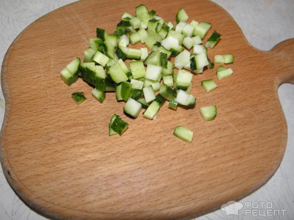 Салат с крабовыми палочками фото