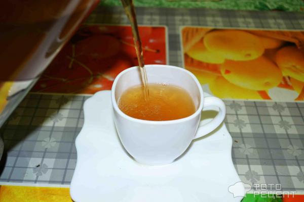 Зеленый чай с фейхоа и мандарином фото