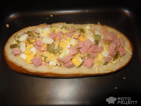 Пицца из батона фото