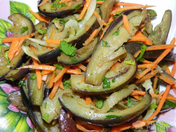 Салат вкусный баклажан фото