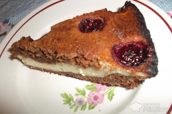 Шоколадно-творожный пирог Лесная сказка фото