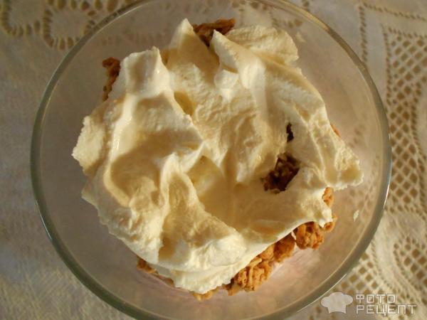 Десерт с кокосовым крамблом фото