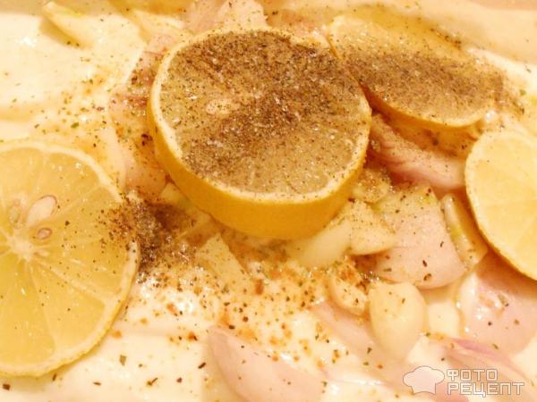 Куриные окорочка в йогуртово-лимонном маринаде фото