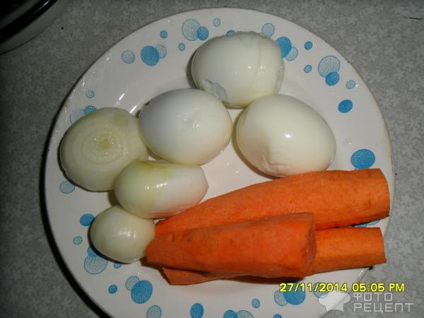 Зразы с яйцом и жареным луком фото