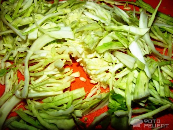 Салат из свежей капусты с овощами фото