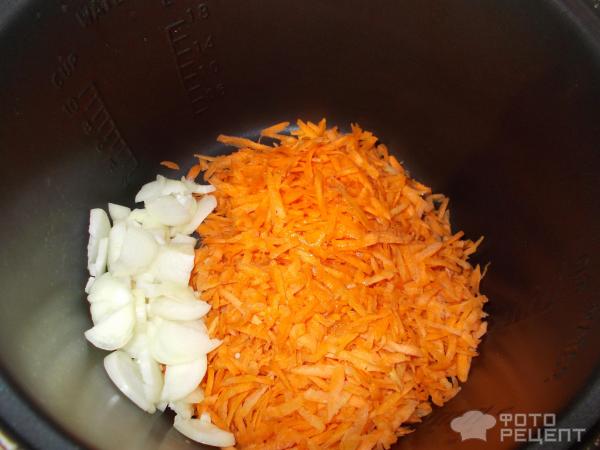 Рис с овощами и котлетками в мультиварке фото
