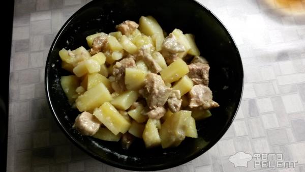 Тушеная картошка с мясом фото