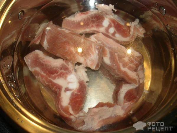 Рецепт Рассольник на свиных ребрышках