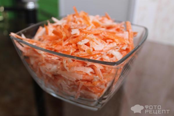 Салат из редьки с морковью фото
