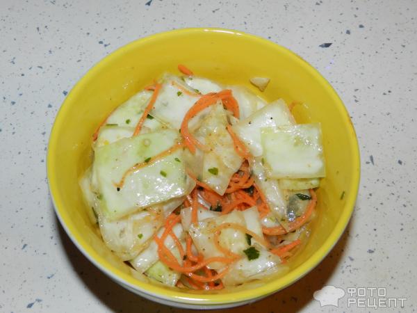 Салат из капусты и морковки по корейски фото