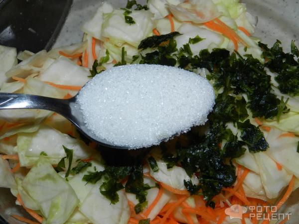 Салат из капусты и морковки по корейски фото