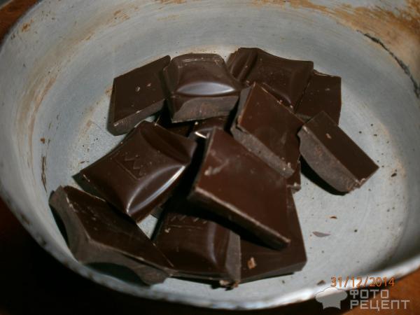 Мусс шоколадный с клубникой фото
