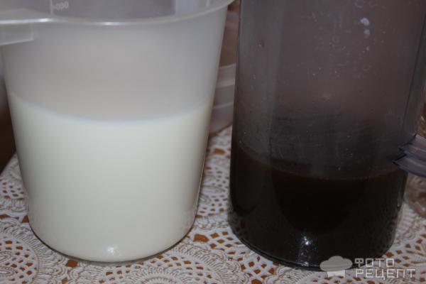 Кофейно-молочное желе фото