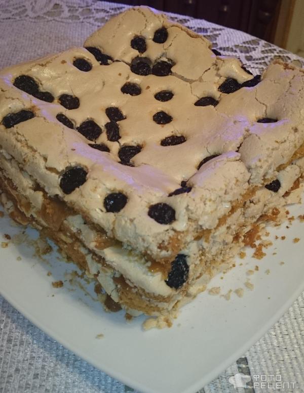 Песочный торт с клюквой и меренгой, пошаговый рецепт с фото от автора Елена Ильина
