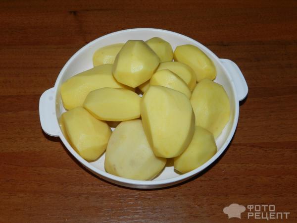 Картошка тушенная со стручковой фасолью фото