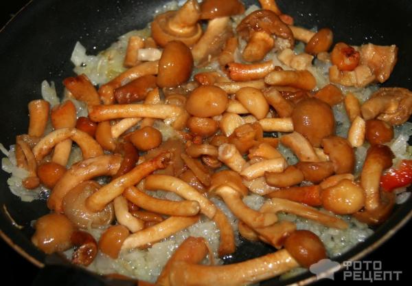 Жареная картошка с грибами фото