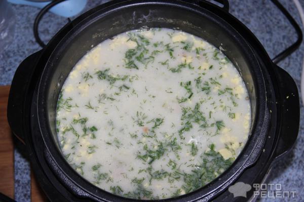 Диетический сырный суп с брокколи и вареным яичком в мультиварке скороварке фото