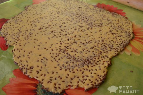 Печенье из кукурузной муки с льняными семечками фото