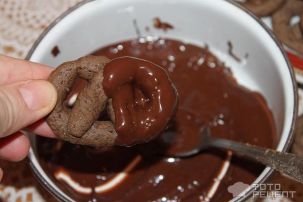 Печенье Шоколадные крендельки фото