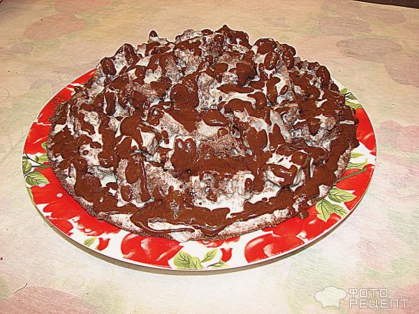 Торт Кусочки счастья с йогуртово-шоколадной начинкой фото