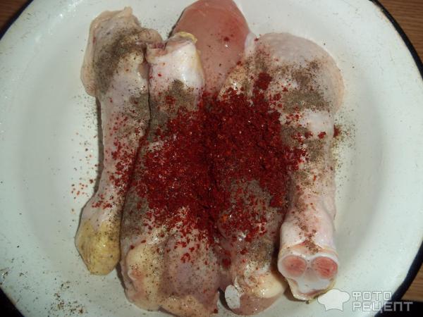 Куриные голени запеченные в духовке фото