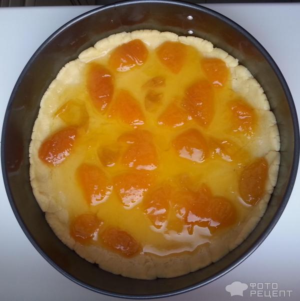 Рецепт: Песочный пирог с вареньем - с абрикосовым вареньем