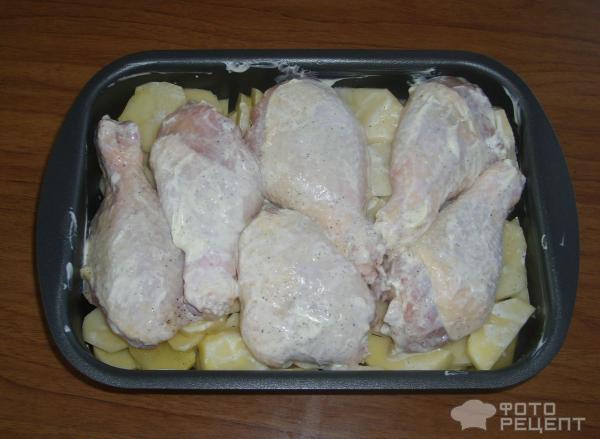 Курица с картошкой по-французски фото