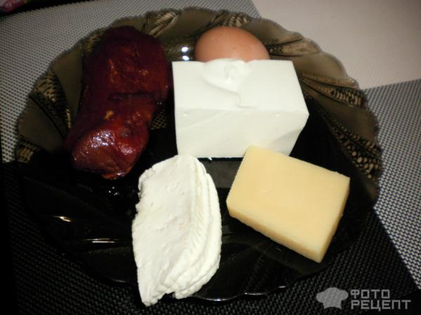 Равиоли с сыром и сыровяленным мясом