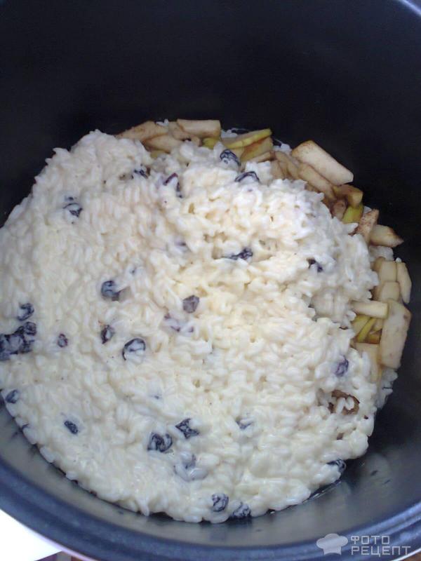 Рисовая запеканка с фруктами фото