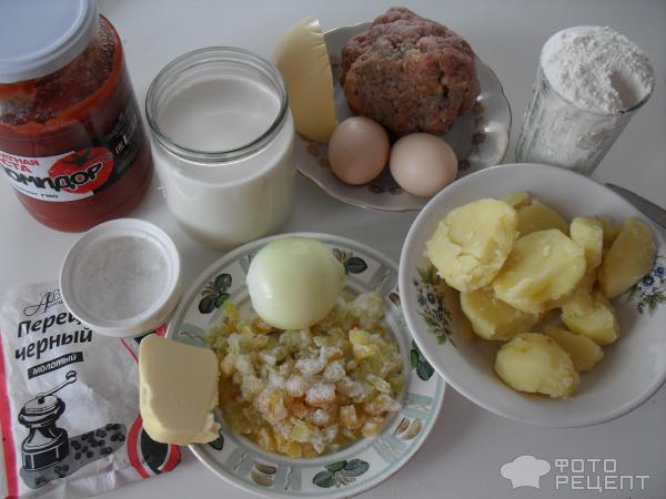 Мясной пирог открытый фото