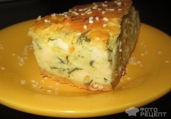 Пирог-суфле с картофелем и сыром фото