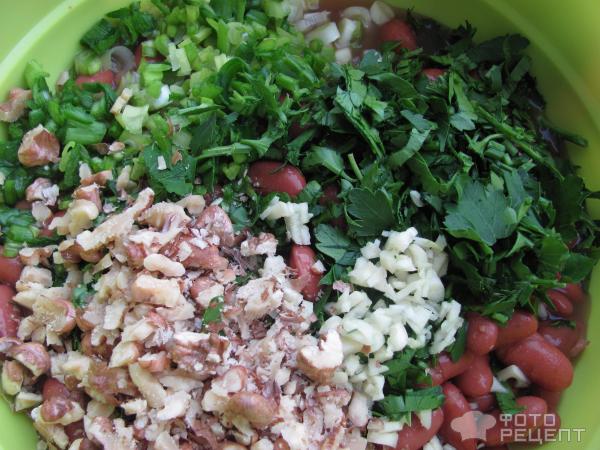 фасоль с орехами