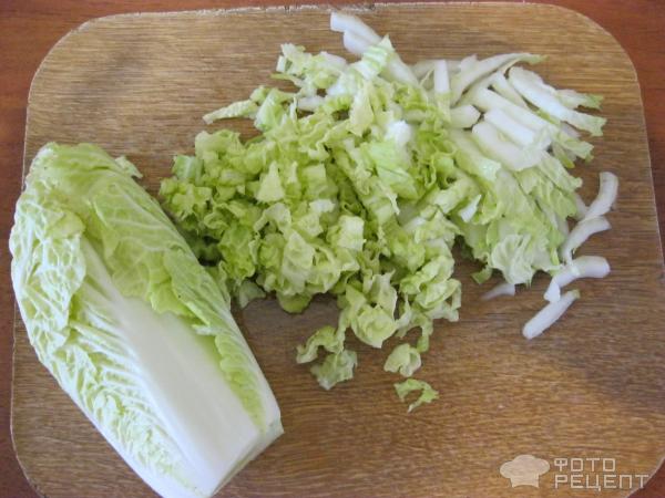 Салат-легкий с пекинской капустой и кукурузой фото