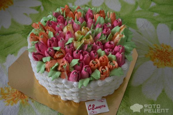Торт Весенний букет фото