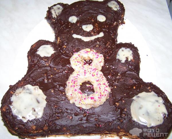 Торт Медвежонок с конфетой фото