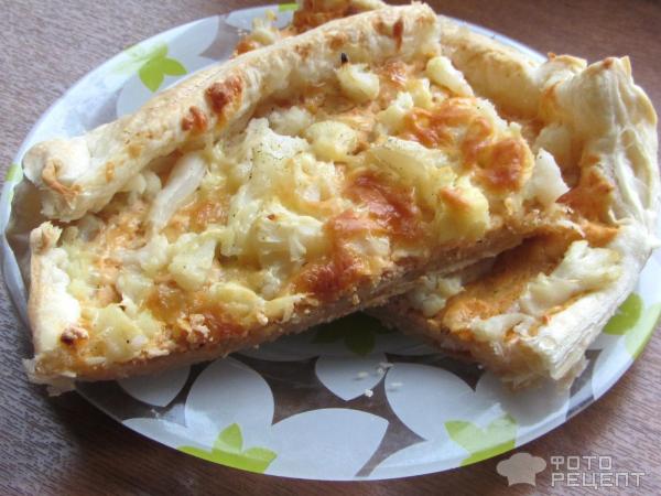 Пирог с рикоттой, цветной капустой и сыром фото