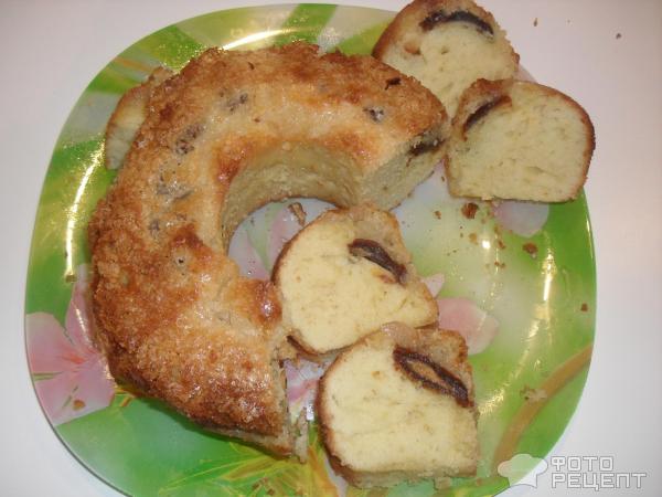 Пирог с финиками фото