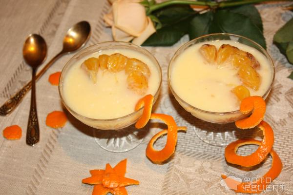 Мандариновый десерт фото