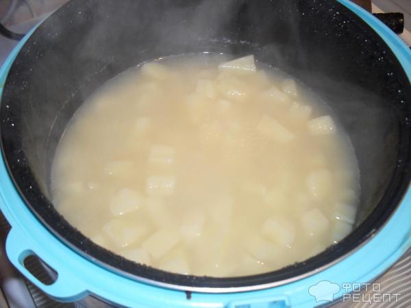 Картофельный суп со свининой фото