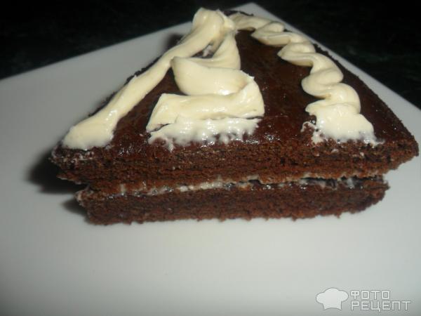 Бисквитный торт с масляным кремом со сгущенкой