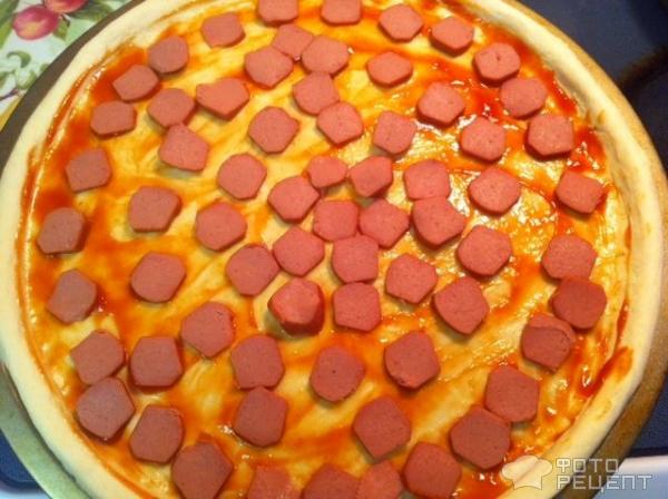 Домашняя пицца на кефире фото