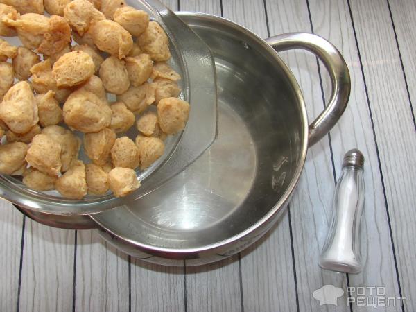Гуляш из соевого мяса фото
